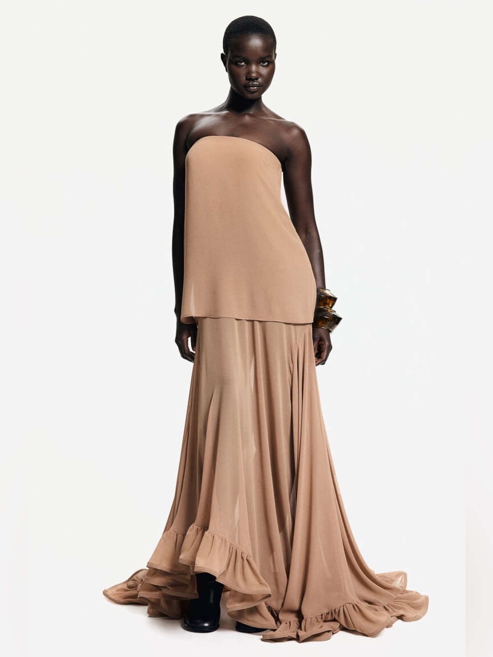 H&M Edition VOLUMINOUS BANDEAU DRESS